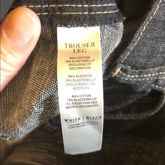 White House Black Market Comfy Trouser Jeans Blanc - Picture 11 of 14